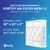 Fortify 20x25x5 MERV 11 HVAC Filters. Replacement for Lennox X6673 Healthy Climate Whole House Air Cleaner. (Case of 5)