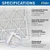Glasfloss ZL 17x20x1 MERV 10 Pleated AC Furnace Air Filters. 6 Pack | Exact Size: 16.875 x 19.5 x 0.875