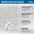 Glasfloss ZL 12x36x1 MERV 10 Pleated AC Furnace Air Filters. 4 Pack