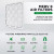 12x12x1 MERV 8 Pleated AC Furnace Air Filters by Mann+Hummel.    6 Pack