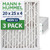 20x25x4 MERV 11 Pleated AC Furnace Air Filters by Mann+Hummel.    3 Pack
