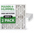 24x24x4 MERV 8 Pleated HVAC AC Furnace Air Filters by Mann+Hummel. 2 Pack. (Exact Size: 23.38 x 23.38 x 3.75 Inches)