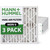24x24x4 MERV 8 Pleated AC Furnace Air Filters by Mann+Hummel.   3 Pack