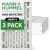 16x24x4 MERV 8 Pleated AC Furnace Air Filters by Mann+Hummel.   3 Pack