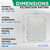 Glasfloss ZL 14x20x2 MERV 13 Pleated AC Furnace Air Filters.  4 Pack