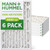 14x25x2 MERV 13 Pleated AC Furnace Air Filters by Mann+Hummel.   6 Pack