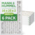 16x25x2 MERV 13 Pleated AC Furnace Air Filters by Mann+Hummel.    6 Pack