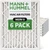 20x24x2 MERV 8 Pleated AC Furnace Air Filters by Mann+Hummel.  6 Pack