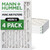 20x30x2 MERV 8 AC Furnace Air Filters by Mann+Hummel.   4 Pack