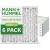25x25x2 MERV 13 Pleated AC Furnace Air Filters by Mann+Hummel.   6 Pack