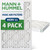 14x25x1 MERV 11 Pleated AC Furnace Air Filters by Mann+Hummel.    4 Pack