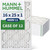 16x25x1 MERV 11 Pleated AC Furnace Air Filters by Mann+Hummel.    Case of 12
