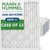 20x22x1 MERV 11 Pleated AC Furnace Air Filters by Mann+Hummel.  Case of 12