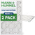 20x30x1 MERV 11 Pleated AC Furnace Air Filters by Mann+Hummel.    2 Pack