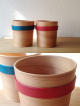 Kurikyu Odate Bentwood Colored Ring Cups