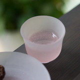 Frozen Glass Sake Cup "SNOWSTORM"