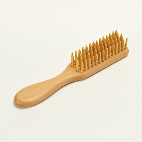 Tsuge Satsuma Boxwood Brush for long or frizzy hair, 4 rows, Large (last ones)