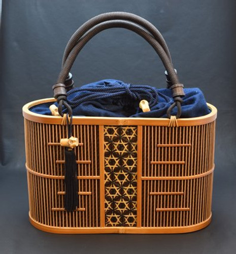 Miyabi Andon Bamboo Handbag "Mallow" (Medium)