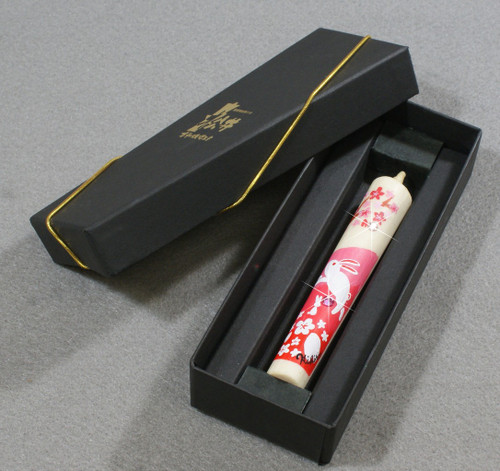 MATSUI Japanese Handmade Candle with Swarovski Sakura and Bunnies