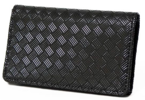 INDENYA Business Card Holder 2501 Tiles, Black on Black