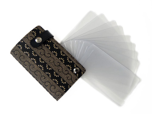 INDENYA Credit Card Holder 2521 Arabesque White on Black