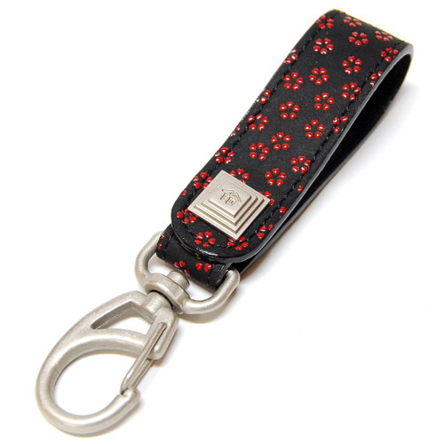 INDENYA Key Holder 4701, Sakura Red on Black