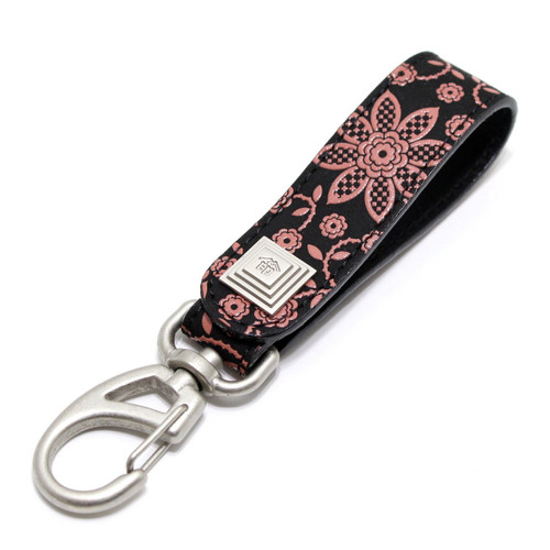 INDENYA Key Holder 4701, Clematis Pink on Black