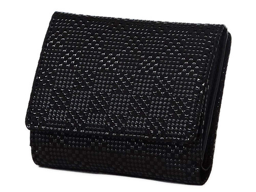 INDENYA Ladies Wallet 2215, Checkered Black on Black