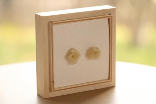 IEDA Mino Washi Handmade Paper Earrings - Bridal Earrings S