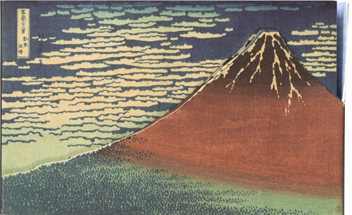 Memo Pad Hokusai RED MOUNT FUJI