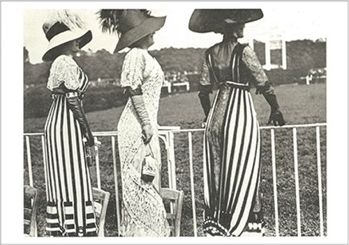 BENRIDO COLLOTYPE Postcard, "Horse Racing Day"
