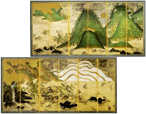 BENRIDO Decorative Folding Screen, "Landscapes"