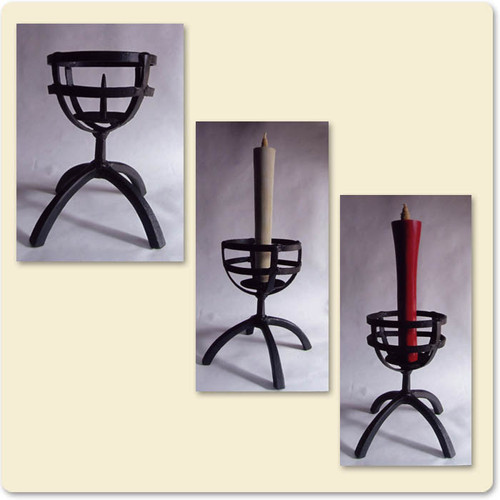 MATSUI Cast Iron Candle Holder NO.7, Classical Design