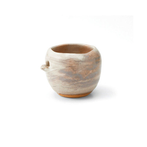 MARUKATSU Porcelain "SHUKUEN" Sake Cup Pouring Design, powdered brown