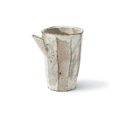 MARUKATSU Porcelain "SHUKUEN" Textured Sake Pitcher