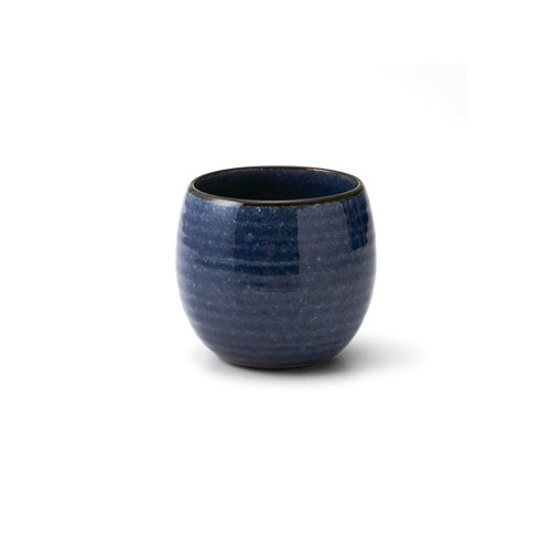 MARUKATSU Porcelain "SHUKUEN" Round Sake Cup, Ultramarine