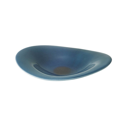 MARUKATSU Porcelain "EARTH" Pasta plate, Blue