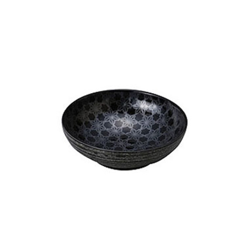 Porcelain Simple Bowl ICHIZO With Traditional Hemp Pattern