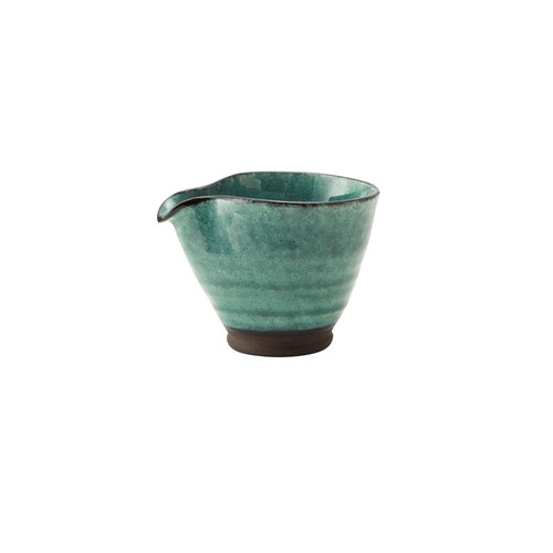 MARUKATSU Porcelain "WAN-GURI" Turquoise Sake Pitcher