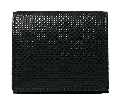 INDENYA Compact Women's Purse 2204 Checkered, Black on Black