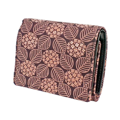 INDENYA Compact Women's Purse 2204 Hortensia, Pink on Purple