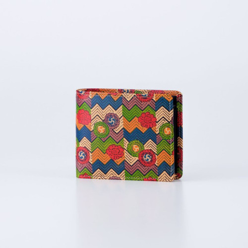 INDENYA SARASA Men's Wallet 2003, Tomoe Pattern