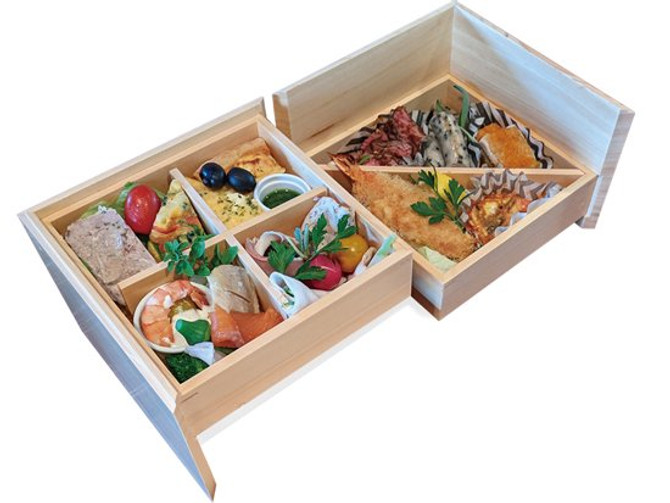 Kiso Wooden Slide-Open Bento Lunch Box