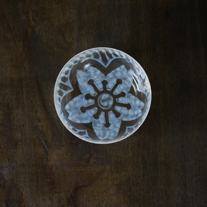 Decorated Glass Bowl, "TAISHO ROMAN"