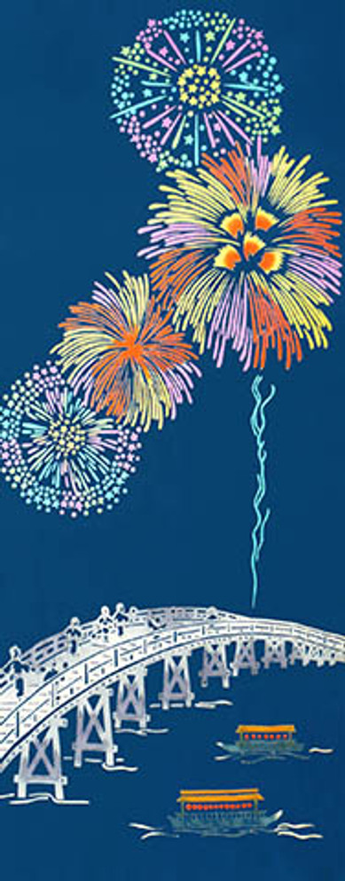 Tenugui with Summer Fireworks (287)