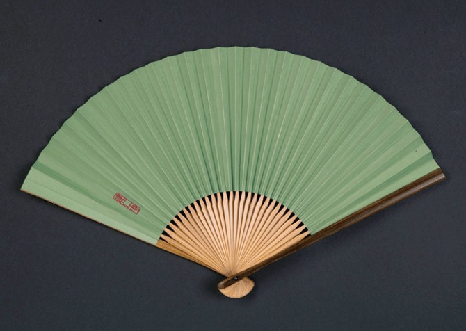 Traditional Folding Fan RAIJIN AND FUUJIN