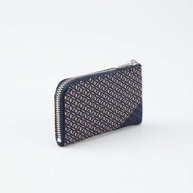 INDENYA Coin Purse with Compartments, 1005 'IHORI' with Gourd pattern