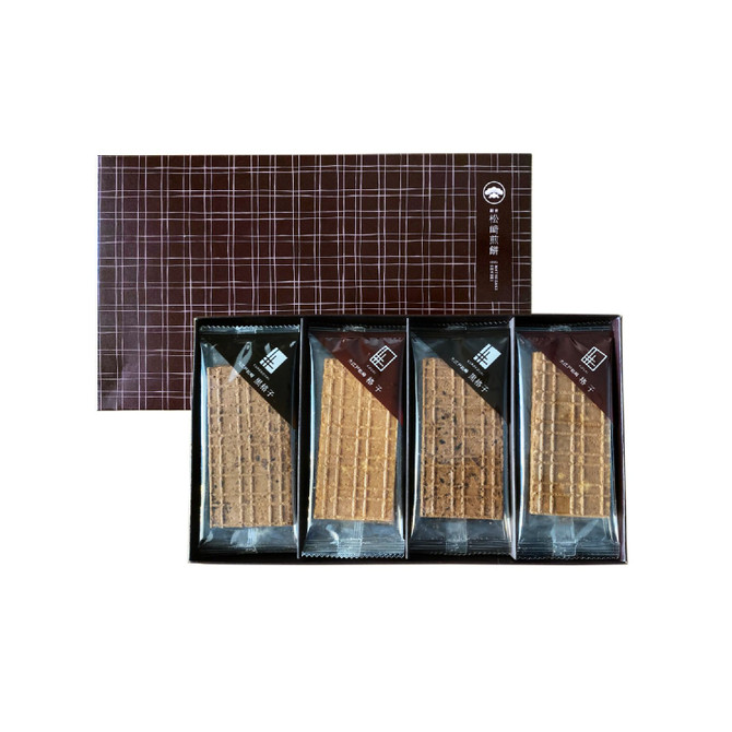 Sweet Tile Senbei from Matsuzaki "Lattice Assortment", 12 pcs.