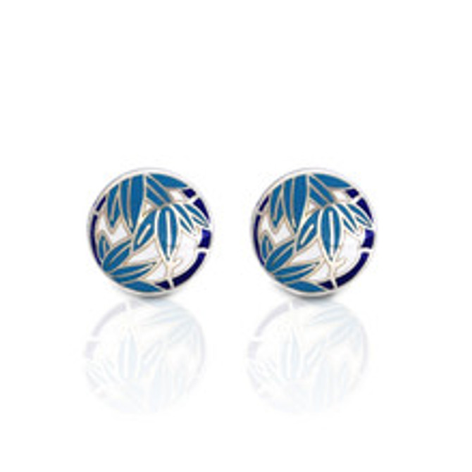 Ando Cloisonne Cufflinks Featuring Japanese Motifs