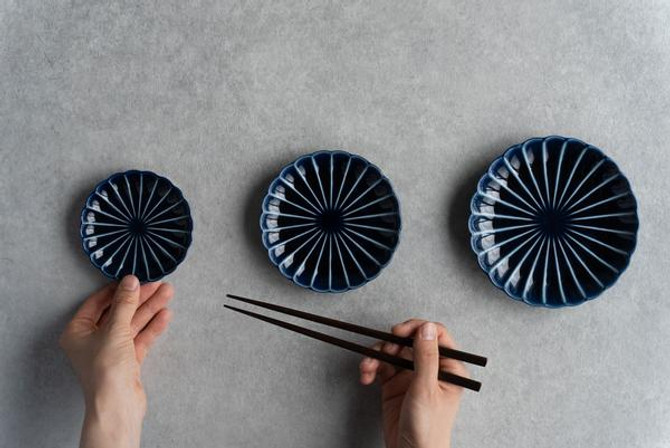 "GIYAMAN" Glass-look Porcelain Round Plate